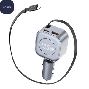 อะแดปเตอร์ USB-C ชาร์จเร็วพิเศษ 3-in-1 กำลังไฟ 125W พร้อมสายชาร์จแบบยืดหดได้ 80 ซม. หัวหมุนได้ รองรับ PD30W และ QC30W - Product Image 6