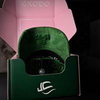 Gorras Exodo Estilo Nuevo G5, Gorras de Calidad con Bordado Personalizado, Logotipo de Diamantes de Imitación, Gorra de 5 Paneles con Forro de Satén, Gorra de Béisbol de Moda para Verano