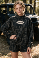 Hauts tricotés décontractés à capuche double couche en jersey brodés avec badge, styles à manches longues et sans manches pour le printemps, l'automne et l'hiver