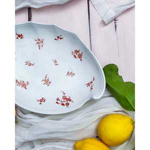 Plateau décoratif Daniele F. Richard Ginori avec fleurs rouges - Product Image 3