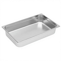 GN 1/1 Anti-Klemm-Catering-Behälter aus Edelstahl mit gebürsteter Oberfläche, stapelbar, für Speisenwärmer, Hotels und Restaurants