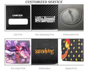 OEM ODM PU Portable à pochette unique pour classeur <span class=keywords><strong>de</strong></span> cartes à collectionner, <span class=keywords><strong>album</strong></span> d’emballage personnalisé pour cartes sportives TCG 3x4 - Product Image 5