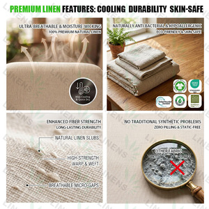 Tissu en <span class=keywords><strong>lin</strong></span> pur 100% biologique tissé, directement de l'usine, <span class=keywords><strong>lin</strong></span> naturel lavé, textile en <span class=keywords><strong>lin</strong></span> teint en fil, tissu en <span class=keywords><strong>lin</strong></span> pour vêtements - Product Image 4