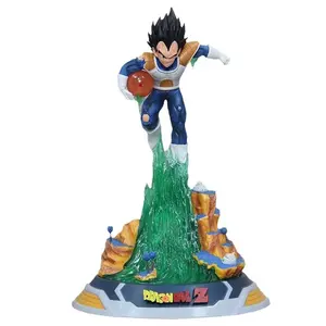 Botu LED Glowing Action Anime Figure Toys Vegeta DBZ GK Goku Dragon Balls Collectible Model Toy PVC Figure Toys Gift Crafts