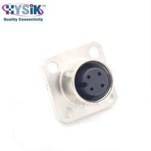 ขั้วต่อแบบแผง M12 4 ขั้ว แบบ IP67 ตัวผู้ พร้อมสายพ่วงแบบ A-Coded สำหรับมอเตอร์แปรงล้างรถอัตโนมัติ - Product Image 4