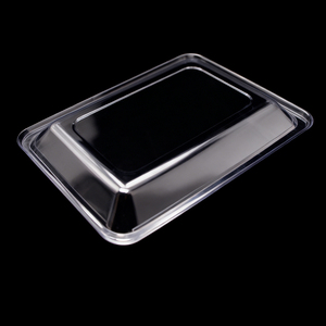 Barquette alimentaire jetable transparente en PET pour la présentation <span class=keywords><strong>de</strong></span> snacks, gâteaux, fruits, viandes, vente à emporter, pique-niques, traiteur, service alimentaire, vente en gros - Product Image 2