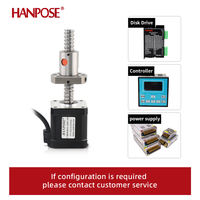 HANPOSE Nema17 Motor Stepper Sekrup Bola 17HS8401S-SFU1204 300mm 0.52N.M Motor Stepper untuk Printer 3D & Mini CNC