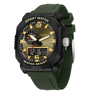 <span class=keywords><strong>Montres</strong></span> à quartz électroniques pour hommes SANDA 3370, élégantes, lumineuses, étanches, remises en gros disponibles, peuvent être utilisées comme cadeau - Product Image 2