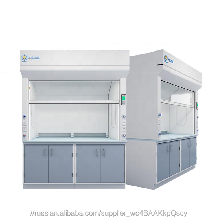 Химический лабораторный вытяжной шкаф лаборатории fumehood анализатор выхлопных газов шкаф со стеклянными дверями