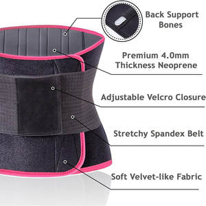 Entraîneur de taille réglable pour femmes et hommes amincissant la ceinture d'entraînement de taille de sauna - Product Image 5