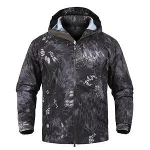 Casaco exterior masculino com pele de tubarão colada Soft Shell casaco impermeável carga