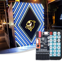 Bande LED RGB 4 canaux Lededit DC5-24V avec télécommande RF, contrôle de vitesse, effet de défilement, 38W/canal, garantie 2 ans