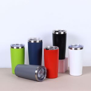 Custom logo 20oz Classic Powder Coated Vacuum Insulated Travel <b>Coffee</b> Mug 20 oz Stainless Steel Tumbler with Lid - Product Image 6