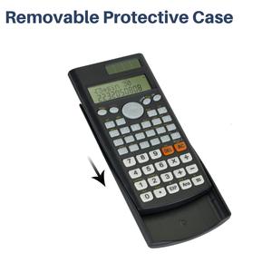 Calculatrice scientifique NOVISON pour étudiants, best-seller, 401 fonctions, affichage sur deux lignes, 8 chiffres, double alimentation, certifiée CE ROHS - Product Image 2