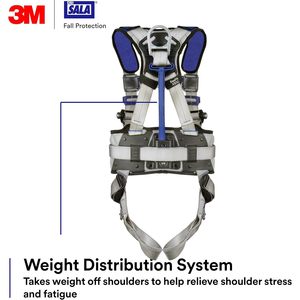 Arnés de Seguridad DBI-Sala ExoFit X100 con 3 Anillos en D para Posicionamiento en Construcción, Cumple con OSHA y ANSI - Product Image 4