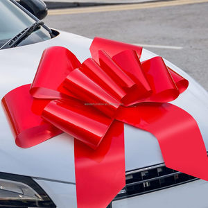 RED Big Car Bow Géant Car Gift Wrapping Pull Bow avec 20 ft <span class=keywords><strong>Ruban</strong></span> pour <span class=keywords><strong>Cadeau</strong></span> Nouvelles Maisons Décoration de Noël - Product Image 6