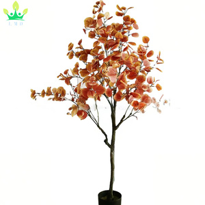 4ft mùa thu cây bạch đàn nhân tạo Cây Mùa Thu cho lễ Tạ ơn bên hiên lò sưởi phía trước cửa nhà đám cưới văn phòng trang trí - Product Image 5