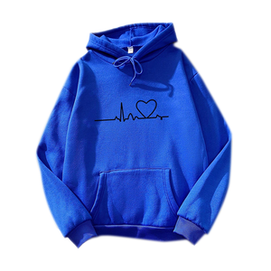 Sweat à capuche en velours grande taille pour femme, vente en gros ODM, automne-hiver, chemisier pour couple, coupe ample, tenue d'école <span class=keywords><strong>de</strong></span> beauté - Product Image 2