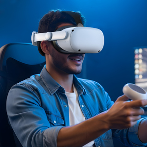 ชุดหูฟังไร้สายสำหรับอะไหล่ชุดหูฟังสำหรับ Oculus Quest 2อุปกรณ์เสริมเกมเสมือนจริง - Product Image 1