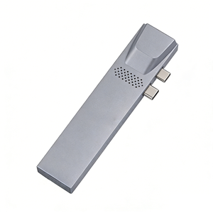 Station d'accueil en alliage d'aluminium pour ordinateur Macbook avec prise Type-C et prise en charge de la carte <span class=keywords><strong>Micro</strong></span> <span class=keywords><strong>SD</strong></span> - Stock disponible - <span class=keywords><strong>Adaptateur</strong></span> Hub 8 en 1 - Product Image 3