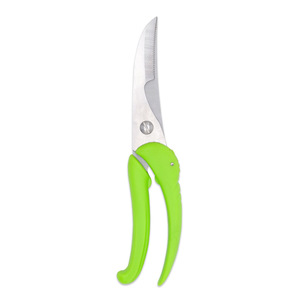 Stainless Steel <b>Kitchen</b> <b>Scissors</b> Green Elbow Shape Springback Home Use Multi Purpose Cutting Tool - Product Image 4