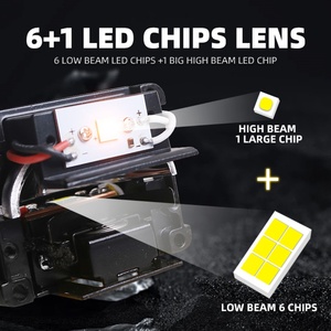 เลนส์โปรเจคเตอร์ขนาดเล็ก Sanvi M5-1 โมดูลเลนส์ Bi Led Matrix ดีไซน์ไฟสูงแบบ LED โดยตรง ขนาด 1.5 นิ้ว สำหรับไฟหน้า - Product Image 4