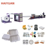 Petite machine de formage sous vide en plastique mousse à bas prix pour fabriquer des assiettes/plats/récipients alimentaires jetables PS/plateau/boîte à hamburger