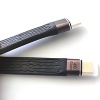 Câble de données TYPE C mâle vers TYPE C mâle USB4 40Gbps 100W 8K plat mince FPC pour ordinateur portable et téléphone