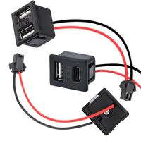 Base femelle Usb double couche Prise Type-C et prise de charge de lampe Usb femelle Prise d'alimentation avec connecteur de câble