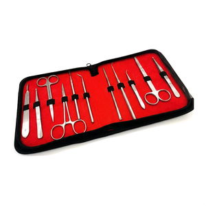 Ensemble d'instruments chirurgicaux de base Zachary Industries en acier inoxydable, kit de chirurgie générale de classe II, scalpel, forceps, ciseaux, aiguille - Product Image 1