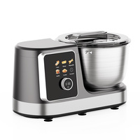 Robot pâtissier 5L avec écran LCD et bouton rotatif, batteur sur socle coloré Menudis en acier inoxydable pour la pâtisserie, les gâteaux, les biscuits, le pain, la cuisine domestique
