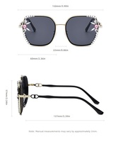 Nouvelles Lunettes de Soleil Ovales Surdimensionnées pour Femmes 2026, Ornées de Diamants, Style Urbain Scintillant Or-Rose, Protection UV400