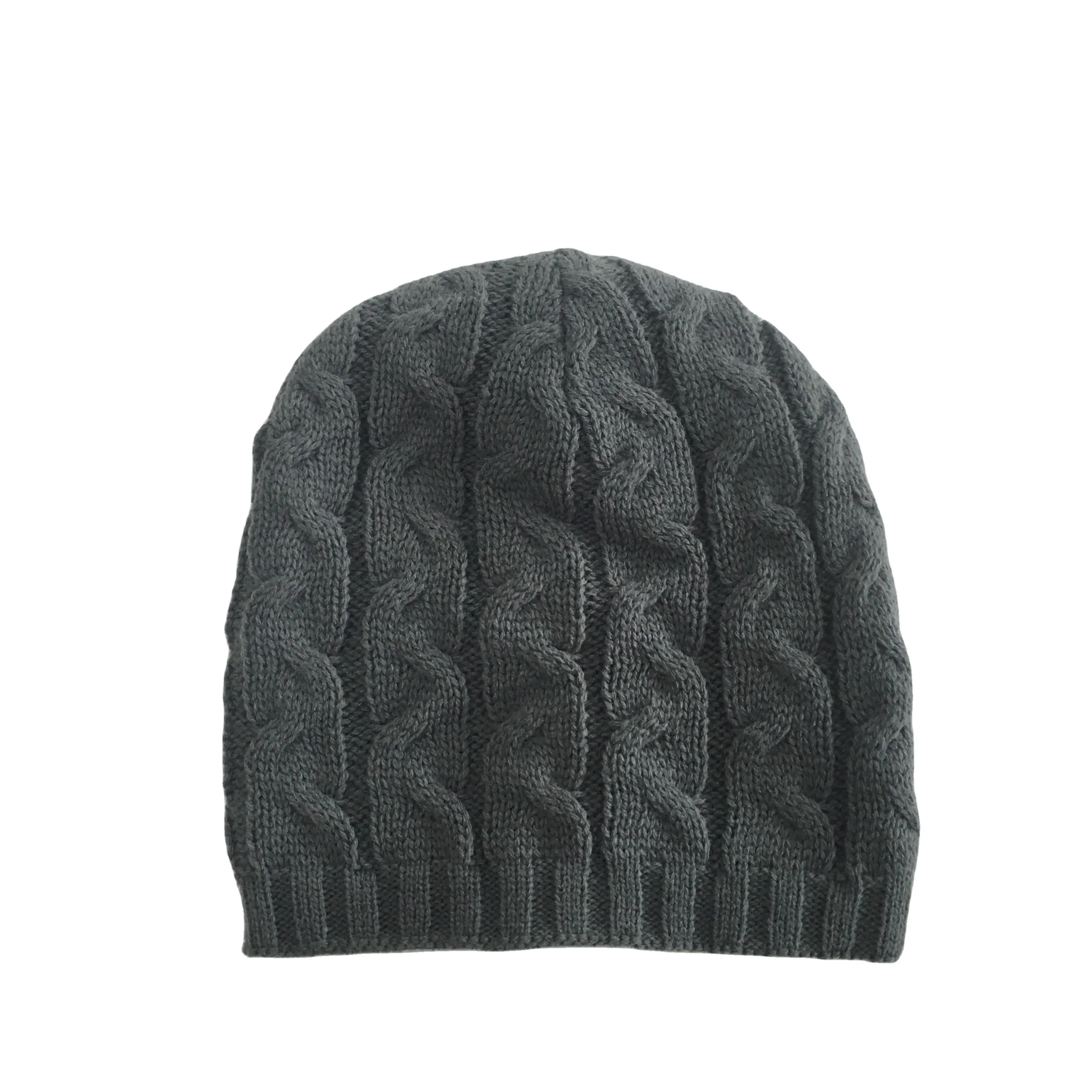 Benutzer definierte 100% Acryl Unisex Winter Strick web muster Hut für Reisen im Freien