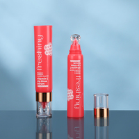 Tube cosmétique de baume à lèvres de luxe 10 ml avec applicateur boule ronde transparente, rose, rouge, blanc, emballage personnalisé