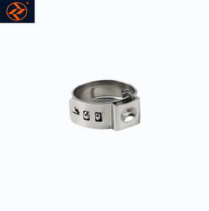 304 thép không gỉ dày cinch kẹp tai vô <span class=keywords><strong>c</strong></span>ấp uốn vòng trung tính đóng gói kết nối số liệu đánh bóng bề mặt Chiều rộng 7mm - Product Image 4