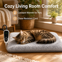 Fabricant de coussin chauffant pour animaux de compagnie en graphène avec logo personnalisé, OEM, ODM, marque privée, avec minuterie et température personnalisables pour les marques