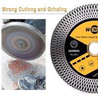 Lame de Scie Diamantée X-Turbo de Haute Qualité 115mm pour la Coupe et le Meulage du Granit, Marbre, Carrelage, Super Disque de Coupe pour Porcelaine et Céramique