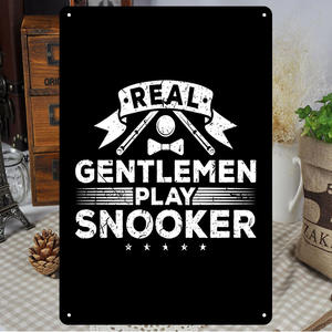 Targa in metallo targa in metallo decorazione da parete Vintage targa in metallo personalizzata biliardo targa in metallo - Product Image 3