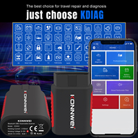 2025 sistema completo de coche profesional Bluetooth OBD2 escáner de diagnóstico KONNWEI KDIAG Escanner Automotriz con reinicio múltiple