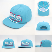 Gorra Richardson 256 Personalizable, Gorra Trucker de 5 Paneles sin Estructura, Visera Plana, con Parche de Cuero