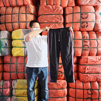 Grosir Partai Besar 19kg Bale Pakaian Musim Panas Korea Ukuran Campur Celana Kasual Bekas Wanita