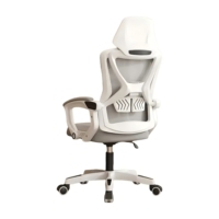 Chaise d'ordinateur moderne 360 pivotante économique de haute qualité chaises de bureau à cadre noir en maille pour les visiteurs avec repose-pieds