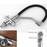 Robinet de cuisine 3 voies SUS 304, mitigeur de cuisine, purificateur d'eau potable