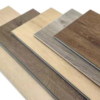 Plancher en vinyle stratifié SPC à clic flottant en PVC imperméable et antidérapant, design graphique pour hôpital, hôtel, école