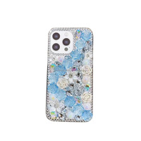 Étui de protection de luxe en cristal et diamant pour les nouveaux iPhone 18 tous modèles, coque de téléphone Bling Stone 17 16 15 Pro Max 14 13