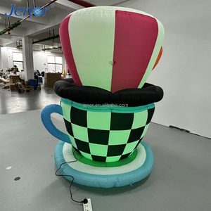 Tasse à thé gonflable mignonne de dessin animé, décoration de scène pour fête sur le thème du jardin d'<span class=keywords><strong>Alice</strong></span> au pays des merveilles, publicité - Product Image 5
