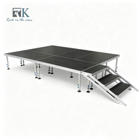 Système d'équipement de scène de haute qualité, scène portable, plateforme de scène modulaire pour les mariages, les concerts et les événements