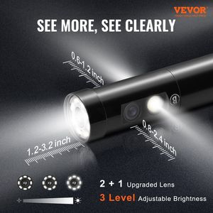 DB Wholesale 5\" IPS Screen Industrial <b>Endoscope</b> Triple Lens Borescope Inspection <b>Camera</b> Featuring Lights Split Diagnostic Tools - Product Image 2