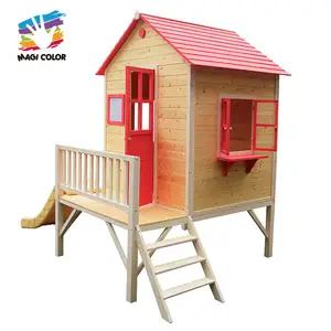 Maison de jeu en bois massif, jouet d'extérieur pour enfants, sur mesure, maison en bois