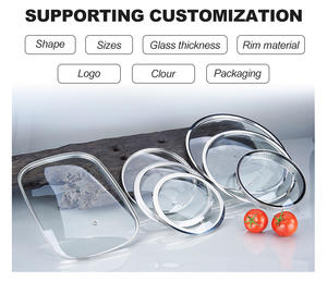 Ronde Milieuvriendelijke Pan Deksel Gehard Glazen Pot Deksel Voor Kookgerei Onderdelen En Deksel Vervangen - Product Image 5